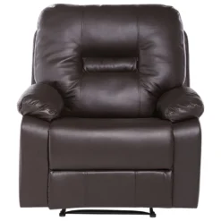 Sillón Reclinable De Piel Sintética Marrón Oscuro BERGEN -Mimoso Sofa Ventas 77d68a1f9fdc3c3fd42cf6094e54c065b337c4b8 fd12bb4bb36a4174b360b4f78ffc5c12