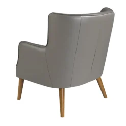 Sillón Confidente Tapizado En Piel Con Respaldo Capitoné. Estructura Interna De Madera De Pino Y Estructura De Patas En Madera Maciza De Fresno En Color Nogal. -Mimoso Sofa Ventas 78321eca36d34b3209c441196a6fbdaff09f1745 953e16c674a149eca2b502bb845d3b4f