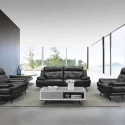 Sofá De Piel 3 Plazas HAWAI Color Negro -Mimoso Sofa Ventas 7d6aba58acfd5cebb5ac85fec44df515774f770a 398456 398457 398458