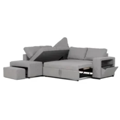 BUDWING Zurie - Sofá Rinconera Reversible - 5 Plazas - Chaise Longue Derecha O Izquierda Con Otomana 2 Cajoneras - Gris 8 BUDWING Zurie - Sofá Rinconera Reversible - 5 Plazas - Chaise Longue Derecha O Izquierda Con Otomana 2 Cajoneras - Gris -Mimoso Sofa Ventas 7f0160b3fbae69f6b73b05609a20571f8587e890 336d01f230a5407d931c6814386a8deb