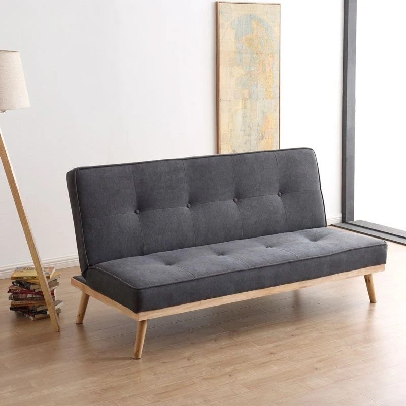 Sofá-cama Fox Abecedario Gris 83x180x75 Cm 4 Sofá-cama Fox Abecedario Gris 83x180x75 Cm - Imagen 2