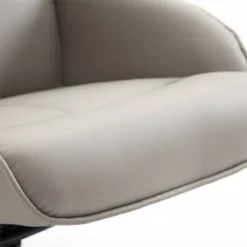 HOMCOM Sillón Relax Reclinable Hasta 145° Con Taburete Reposapiés Sillón De Salón Giratorio 360° Tapizado En PU Y Estructura De Acero 78x67x98 Cm Gris -Mimoso Sofa Ventas 878cb970cfcba749f4b508e43e6f6f9f9f69a5cc 05570a6ca73a4974b92dd95b46ecb779