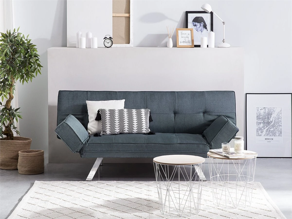 Sofá Cama Azul Oscuro BRISTOL 3 Sofá Cama Azul Oscuro BRISTOL