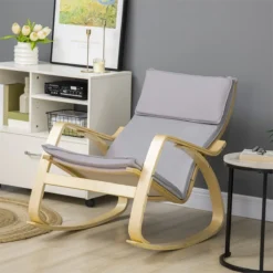 HOMCOM Silla Mecedora Tapizada En Tela Sillón Balancín Relax Con Cojín Desenfundable Reposabrazos Y Pies De Madera De Abedul Para Salón Dormitorio 67x97x84 Cm Gris 11 HOMCOM Silla Mecedora Tapizada En Tela Sillón Balancín Relax Con Cojín Desenfundable Reposabrazos Y Pies De Madera De Abedul Para Salón Dormitorio 67x97x84 Cm Gris -Mimoso Sofa Ventas 8b0e32f69d8b2fb462a64d54ff0510a4c423c099 31df9515e5c24de7a928701309b28476