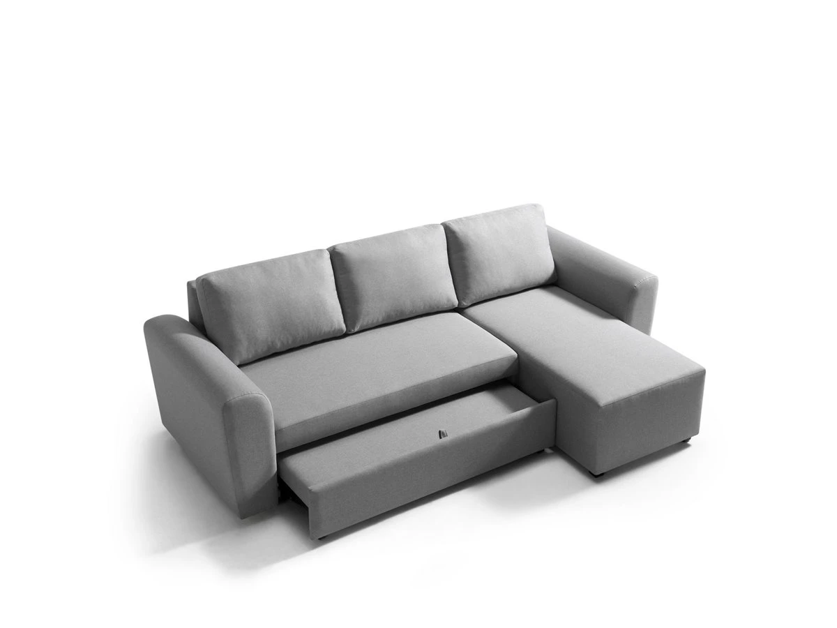 Chaise Longue De 3 Plazas KAYS, Gris Claro 6 Chaise Longue De 3 Plazas KAYS, Gris Claro - Imagen 4
