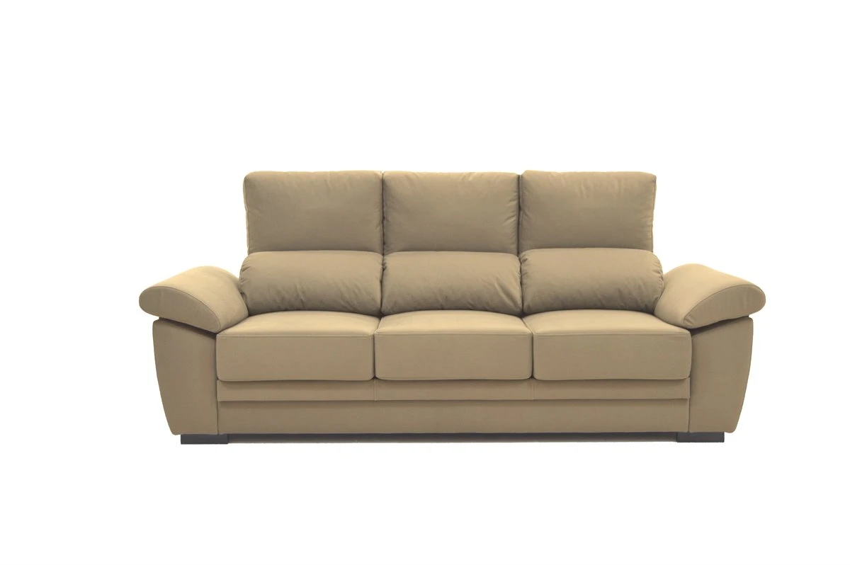 Sofá 3 Plazas De Microfibra ARGOS Color Beige 3 Sofá 3 Plazas De Microfibra ARGOS Color Beige