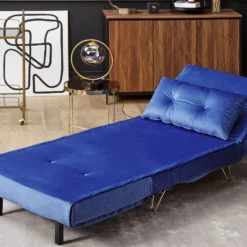 Sofá Cama De Terciopelo Azul Marino/dorado VESTFOLD -Mimoso Sofa Ventas 8e29a720d7e599feb22e005a83ba9f848b323acc a220dc210f104287a00111b29d8a5bb1