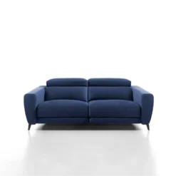 Sofá Relax 3 Plazas Motorizado DRAX Color Azul