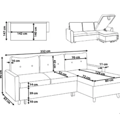 Sofá Cama Esquinero Gris Claro Con Almacenaje Izquierdo FLAKK -Mimoso Sofa Ventas 8f53551e6440982eb2917abdefc561f8b3a644a7 1b2caa18c9c54406b7b60716580a9f33