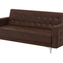 Sofá 3 Plazas De Piel Sintética Marrón Oscuro ABERDEEN -Mimoso Sofa Ventas 91f1b2cbbf5068c278645cbef3b52049c79ebca0 5db2c618e02247439c88a39b63f03157