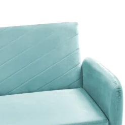 Sofá Cama 3 Plazas De Terciopelo Azul Claro/madera Oscura SENJA -Mimoso Sofa Ventas 92adaa93b40c090a172eaa50c175167d4bdc0470 fa9d99b3b88144f48f90fbdccb1b9263