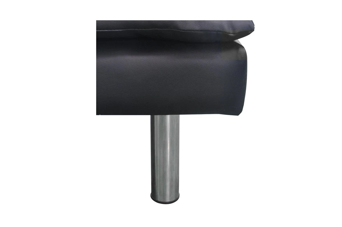 Sofá Cama De Piel SintéticaENJOY Color Negro 8 Sofá Cama De Piel SintéticaENJOY Color Negro - Imagen 6