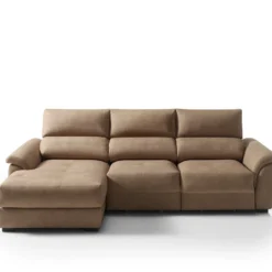 Chaise Longue Izquierdo BENSON 2 Con Cama Color Camel
