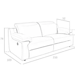 ANGEL CERDA Sofá 3 Plazas Piel Vacuno Gris Taupé -Mimoso Sofa Ventas 98b083f3a535690e5be4bc07227a912713ca27a7 dfd3b16af7fa45bd83c1367b92539ec3