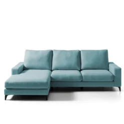 RUBI Chaise Longue Fija Izquierda Azul