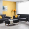 Conjunto De Sala De Estar 8 Plazas Con Reposapiés Negro FLORLI -Mimoso Sofa Ventas 9d05f5a9c21b13ffa291c65eeb161aa6f6219ce1 372e5b9e38d448baa58c19b0a7c7ae75