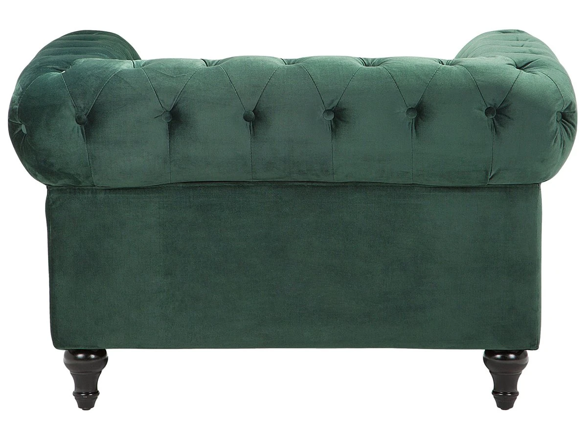Sillón De Terciopelo Verde CHESTERFIELD 7 Sillón De Terciopelo Verde CHESTERFIELD - Imagen 5
