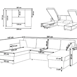 Sofá Cama 5 Plazas Tapizado Beige SOMMEN -Mimoso Sofa Ventas 9eb3824538e02c961906b051032078318f9ff9f9 0b3d248d4ff248a4a4e47ce968564575