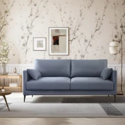 Sofa De 3 Plazas NERO En Tela Con Patas Metalicas Azul 8 Sofa De 3 Plazas NERO En Tela Con Patas Metalicas Azul -Mimoso Sofa Ventas 9f098aaf17bda8deed3a1683e2ba833bd3dde1ff 111180 02