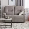 Sofá 2 Plazas Reclinable De Poliéster Gris Pardo BERGEN -Mimoso Sofa Ventas a02338f81e110e13799ca58e18783cea80d82969 09529b17d8374916a94d68bec72c67ad