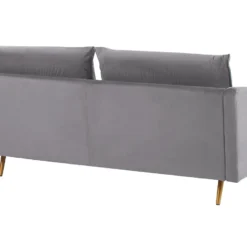 Conjunto De Sala De Estar 5 Plazas De Terciopelo Gris MAURA -Mimoso Sofa Ventas a1a51c6b5606fd2b8b9713ff72c5a072f1ec37bb da2255d3289444fd8ef0bac1d064aa27