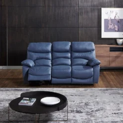 Sofá Relax Eléctrico 3 Plazas De Piel ESPRIT Color Azul -Mimoso Sofa Ventas a25e4264748ac2a9e5338ad41d28ead1276f1b3b 397951 ambiente 1