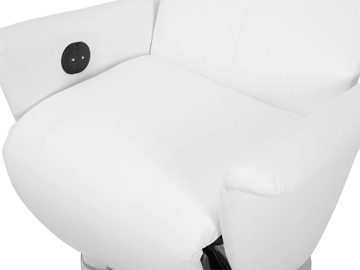Sillón Reclinable En Piel Sintética Blanco PRIME 12 Sillón Reclinable En Piel Sintética Blanco PRIME - Imagen 10