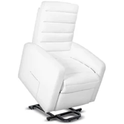 Sillón Relax Acolchado Masaje Eléctrico Elevación Personas Blanco Gridinlux