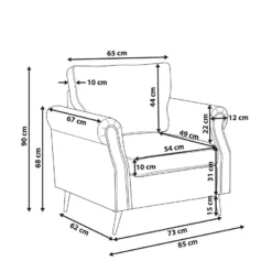 Sillón De Terciopelo Gris Pardo/dorado VIETAS -Mimoso Sofa Ventas ab4c5d213baaebd466f179e6eecda98b20b93cf4 11dcf1b4cac644a3b480ad996eb51b0b