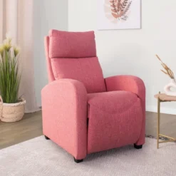 Sillón Relax MILU Manual, Color Rosa -Mimoso Sofa Ventas b01dea9ad6702484765676b66ca673268f071381 108053 02