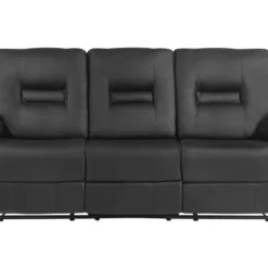 Sofá 3 Plazas Reclinable De Piel Sintética Negra BERGEN -Mimoso Sofa Ventas b06ffd5ed63a7af5c04ce9d9bf2343d730c579bf b66ff1d5048b4effbae92d8952b4e1e2