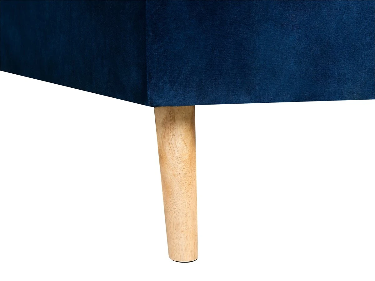 Sofá Cama Esquinero De Terciopelo Azul Izquierdo VADSO 12 Sofá Cama Esquinero De Terciopelo Azul Izquierdo VADSO - Imagen 10