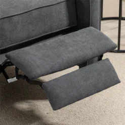 HOMCOM Sillón Relax Reclinable Manual Hasta 145° Tapizado En Poliéster Con Reposapiés Retráctil Carga 150 Kg Para Salón Oficina Dormitorio 68x87x100 Cm Gris -Mimoso Sofa Ventas b09ff0f4123f3bff89441ff6ee7de387b4987a0b f5154192d9c74eaaa2e041232c5b9cf6