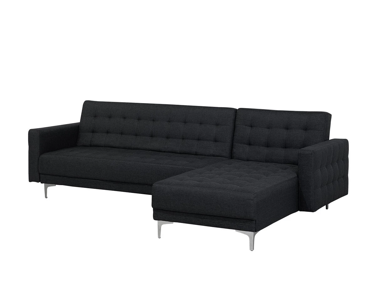 Sofá Cama Esquinero 4 Plazas Tapizado Gris Grafito Izquierdo ABERDEEN 6 Sofá Cama Esquinero 4 Plazas Tapizado Gris Grafito Izquierdo ABERDEEN - Imagen 4