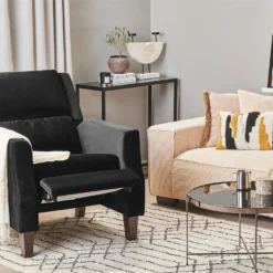 Sillón Reclinable De Terciopelo Negro/madera Oscura EGERSUND 16 Sillón Reclinable De Terciopelo Negro/madera Oscura EGERSUND -Mimoso Sofa Ventas bc1bd8077a25375fd064c1b37eeee91ff0bf46a5 5553832788c44661bfb8234c107dd564