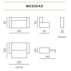 Skraut Home - Sofa Cama CLOUD, Gris Claro, Convertible En Cama, Arcón. Máximo Relax Y Confort - Con Sistema De Apertura Por Arrastre 225x92x92cm -Mimoso Sofa Ventas bce6cb38bb039d5b8beda75c106744ec92e21446 cf3c47e9a3e448ecbdd92e22bf467633