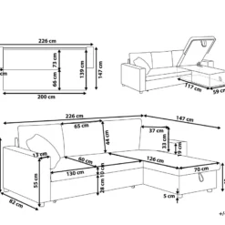 Sofá Cama Esquinero De Poliéster Gris Oscuro/beige Izquierdo TAMPERE -Mimoso Sofa Ventas bdfcc6573c730c1703662860f9ad53aa224fa895 50bff07ab22e49548bb81dd664bd79d2