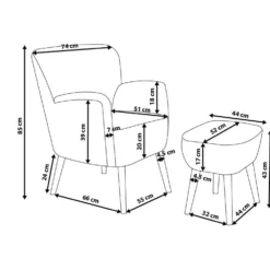 Sillón En Tejido Multicolor Con Reposapiés TUMBA -Mimoso Sofa Ventas c160a0b563dae6c57e895c4c0768b67252d29170 90814581112c4e119a23c5f542dc58dc