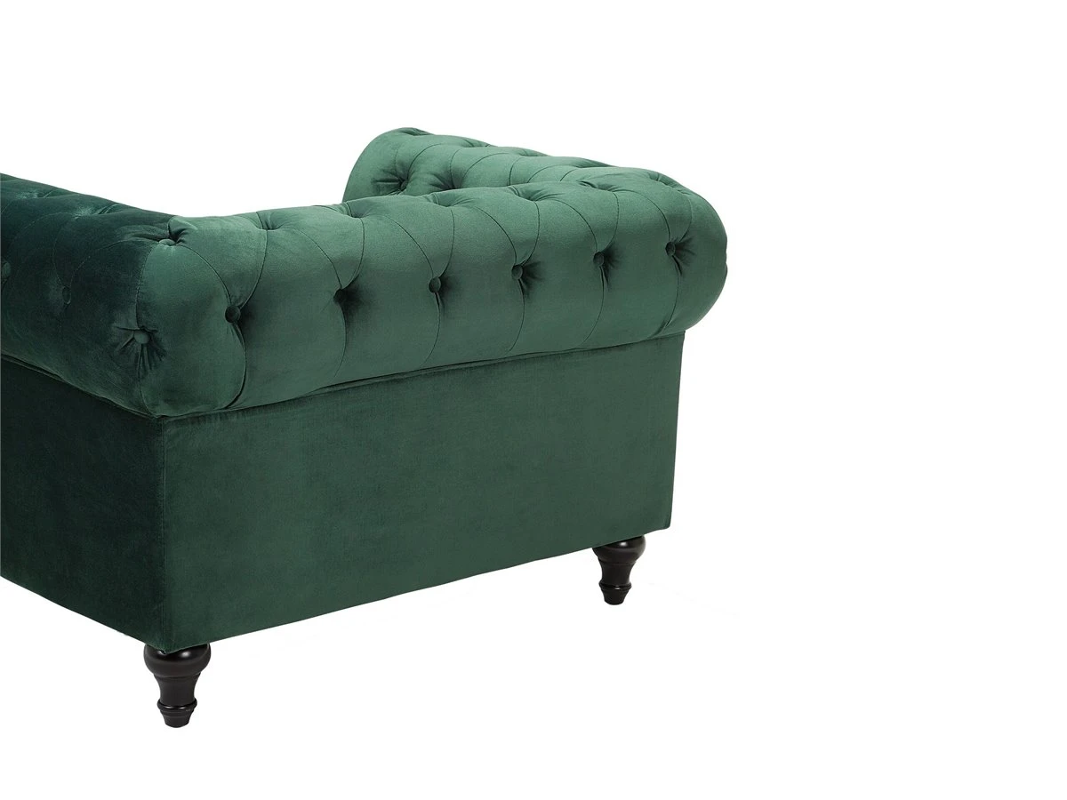 Sillón De Terciopelo Verde CHESTERFIELD 12 Sillón De Terciopelo Verde CHESTERFIELD - Imagen 10