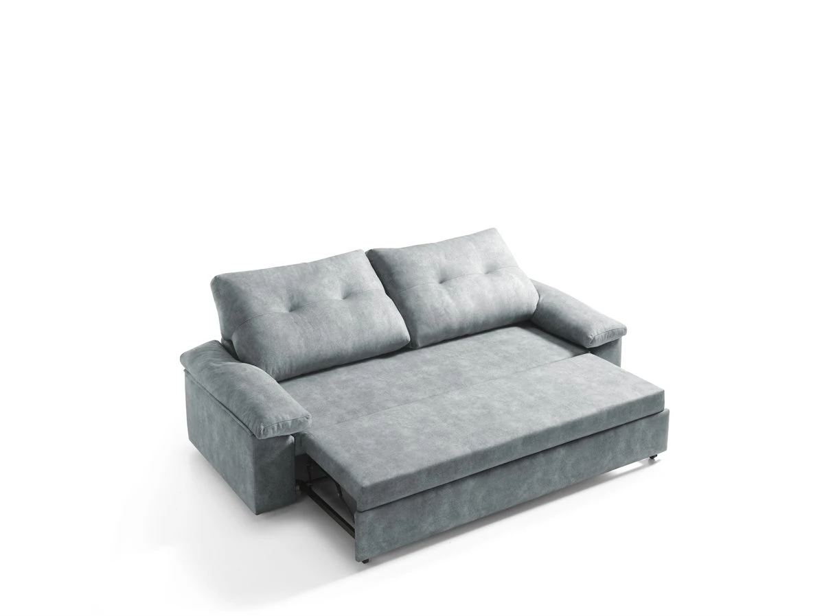 Sofá Cama MIXX Con Almohadas De Respaldos Color Gris 11 Sofá Cama MIXX Con Almohadas De Respaldos Color Gris - Imagen 9