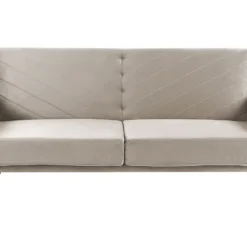 Sofá Cama 3 Plazas De Terciopelo Gris Pardo/madera Oscura SENJA -Mimoso Sofa Ventas caa98ddf9ece49efab739d29c0d7dc2ed05bcf95 73c0b10005a045fa93a181151f85473a