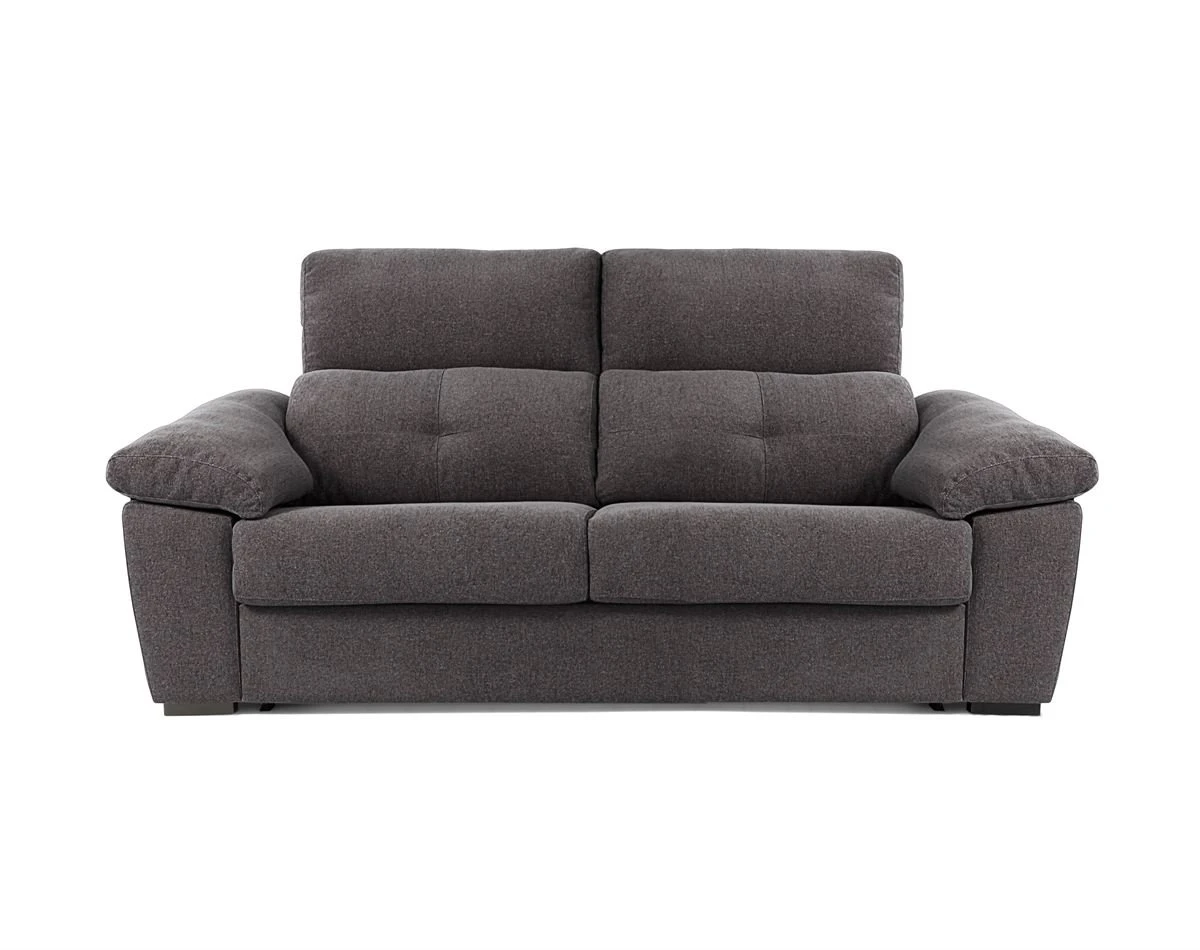 Sofá Cama 3 Plazas AURA En Tela Color Antracita 3 Sofá Cama 3 Plazas AURA En Tela Color Antracita