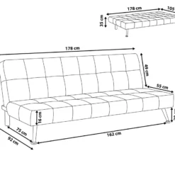Sofá Cama 3 Plazas Tapizado Negro/patchwork OLSKER -Mimoso Sofa Ventas cda921a6e8af47cd56af441e5b1bac69db72301c 564f09ef074044b8ae25a18e71ee8be5