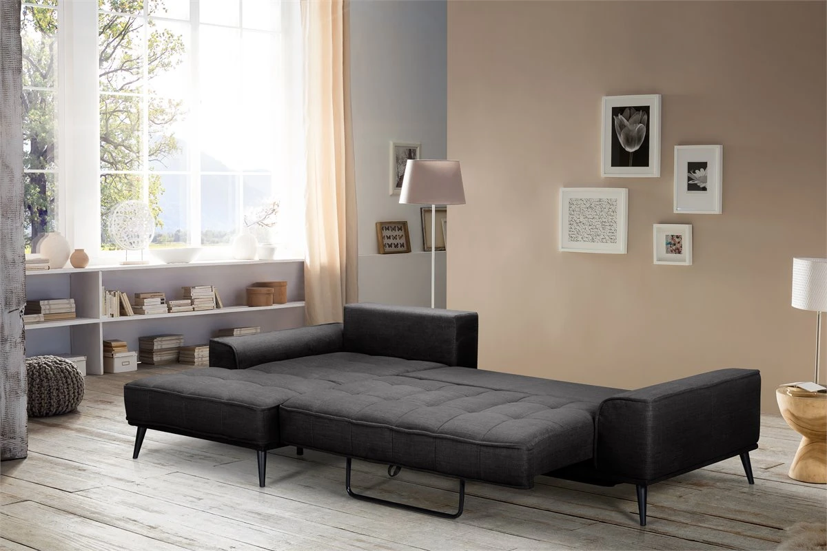 Chaise Longue GOMERA Izquierda Color Antracita 6 Chaise Longue GOMERA Izquierda Color Antracita - Imagen 4