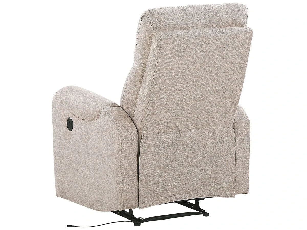 Sillón Reclinable Con LED Y Puerto USB Beige SOMERO 9 Sillón Reclinable Con LED Y Puerto USB Beige SOMERO - Imagen 7