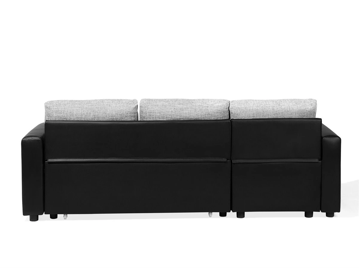 Sofá Cama Esquinero De Poliéster Gris Oscuro/beige Derecho TAMPERE 10 Sofá Cama Esquinero De Poliéster Gris Oscuro/beige Derecho TAMPERE - Imagen 8