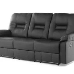Sofá 3 Plazas Reclinable De Piel Sintética Negra BERGEN -Mimoso Sofa Ventas cf3baaeddaabb0154ba647f3aa4788f0e0e691a3 9d8e22d2e6784caaa4bab715531b125a