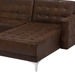 Sofá Cama Esquinero 4 Plazas En Piel Sintética Marrón Izquierdo ABERDEEN -Mimoso Sofa Ventas d3bc9c5e2816be0f45f7e8af1466a921716c93a1 98ef43f1427149a0ab9f09e70cd8b1d9