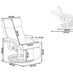 Sillón Reclinable En Piel Sintética Negro MIGHT -Mimoso Sofa Ventas d61fa3c0b1f3e4679d45377ff9228010f1f2c1db 0d1e5ae9ae6b4dd1a07a5e4ae4ec20ac