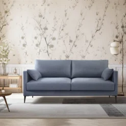 Sofa De 3 Plazas NERO En Tela Con Patas Metalicas Azul 9 Sofa De 3 Plazas NERO En Tela Con Patas Metalicas Azul -Mimoso Sofa Ventas dc247326954120a2558b9094fcae85a0a16687fd 111180 02B